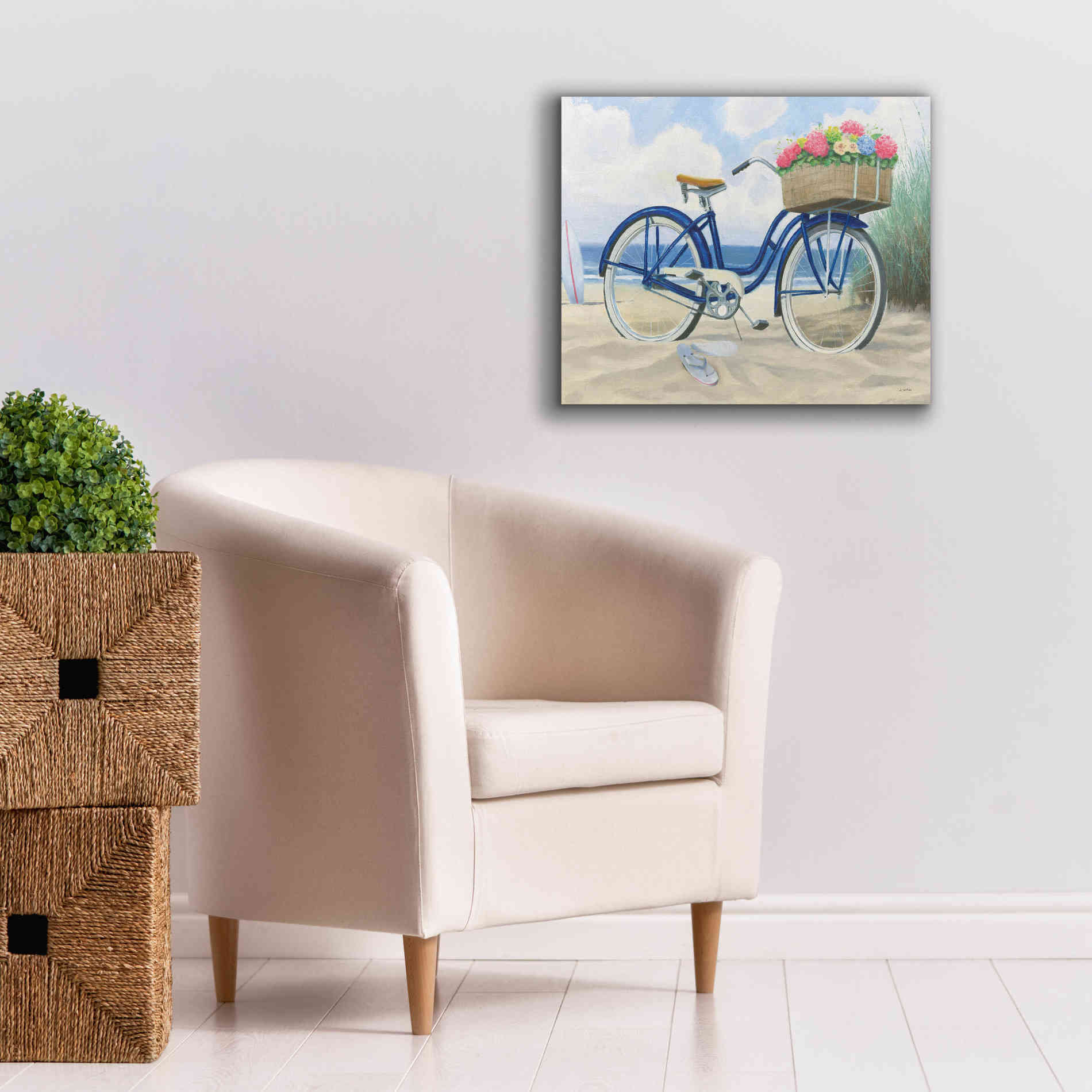 'Beach Time II' by James Wiens, Canvas Wall Art,24 x 20