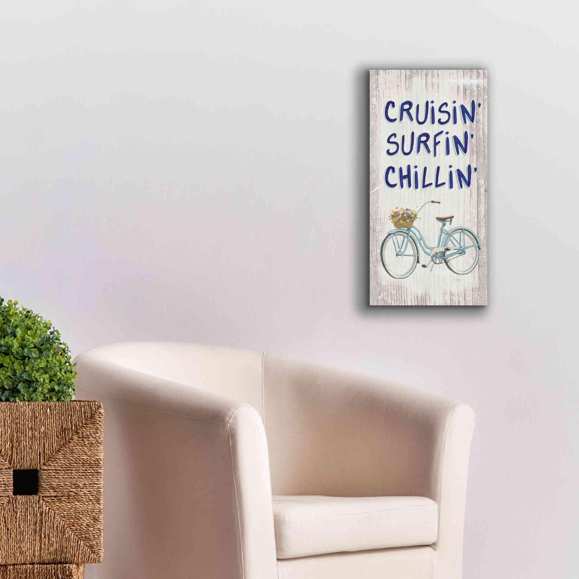 'Beach Time IV' by James Wiens, Canvas Wall Art,12 x 24