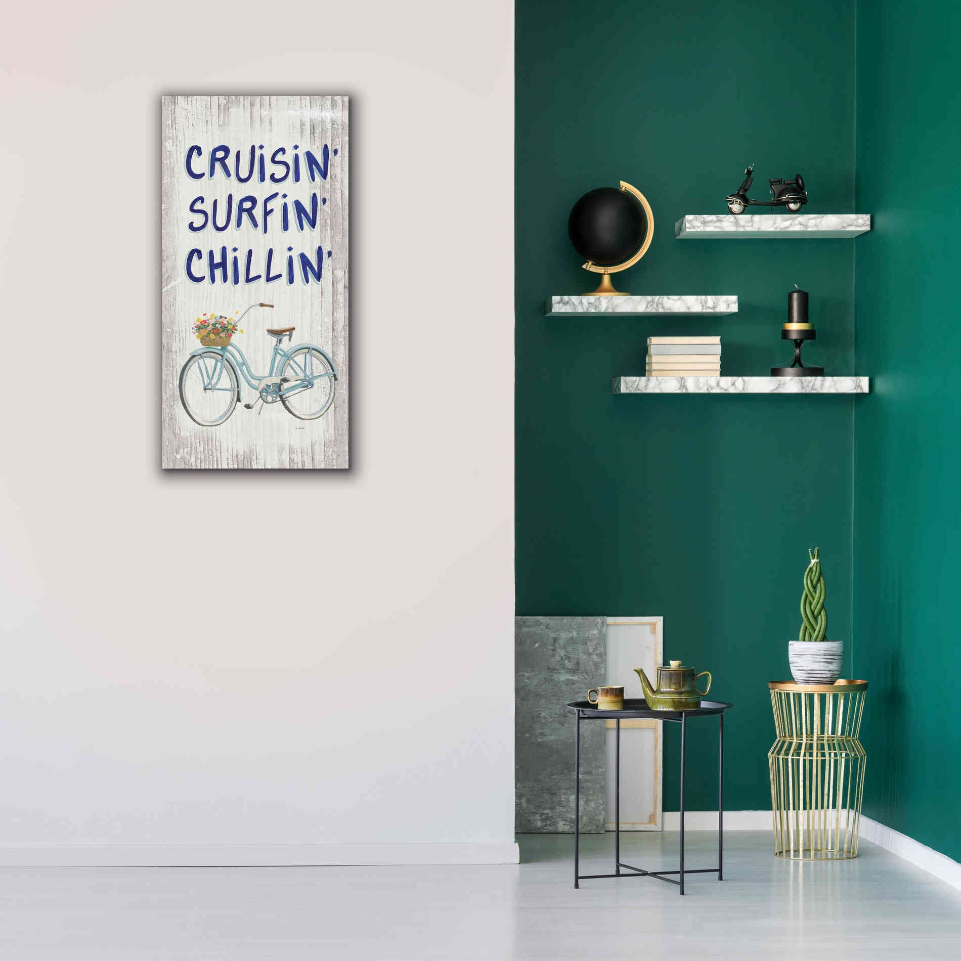 'Beach Time IV' by James Wiens, Canvas Wall Art,20 x 40