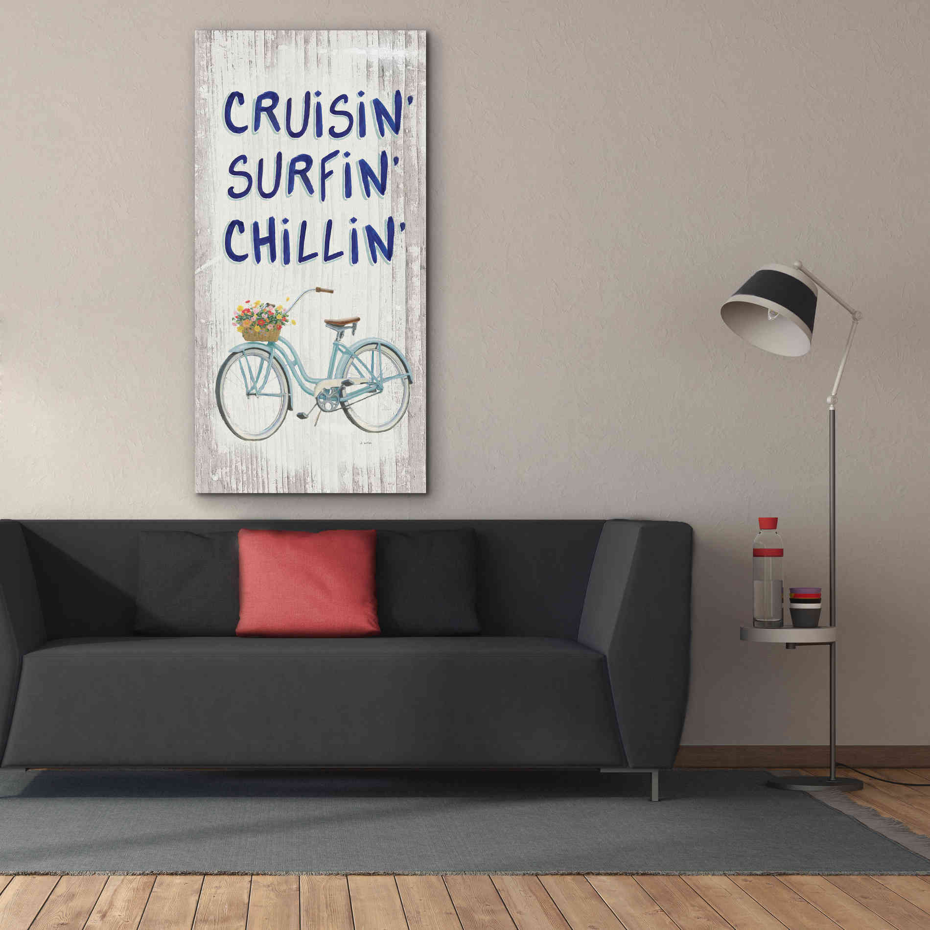 'Beach Time IV' by James Wiens, Canvas Wall Art,30 x 60