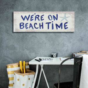 'Beach Time VI' by James Wiens, Canvas Wall Art,36 x 12