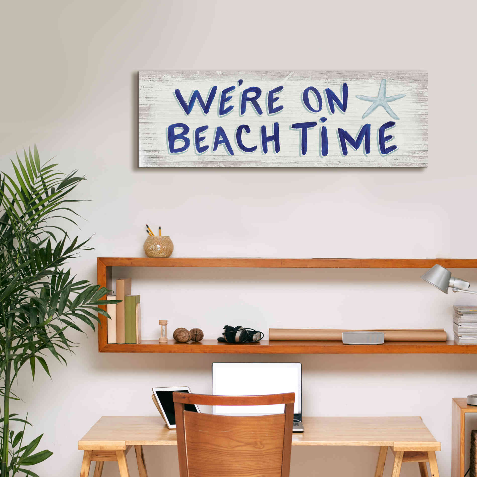 'Beach Time VI' by James Wiens, Canvas Wall Art,36 x 12