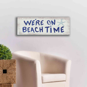'Beach Time VI' by James Wiens, Canvas Wall Art,36 x 12