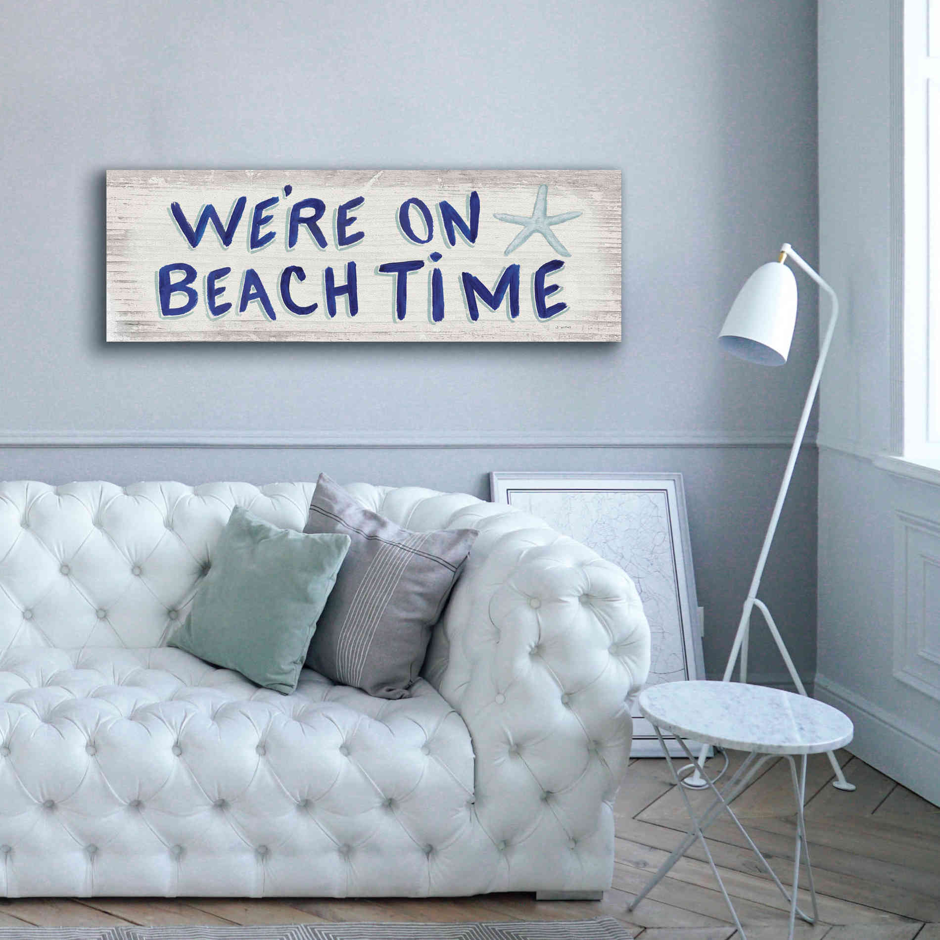 'Beach Time VI' by James Wiens, Canvas Wall Art,60 x 20
