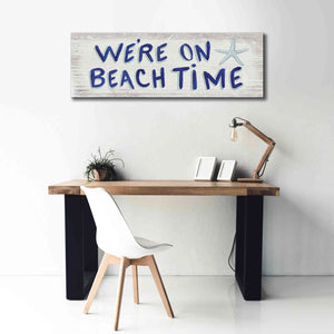 'Beach Time VI' by James Wiens, Canvas Wall Art,60 x 20