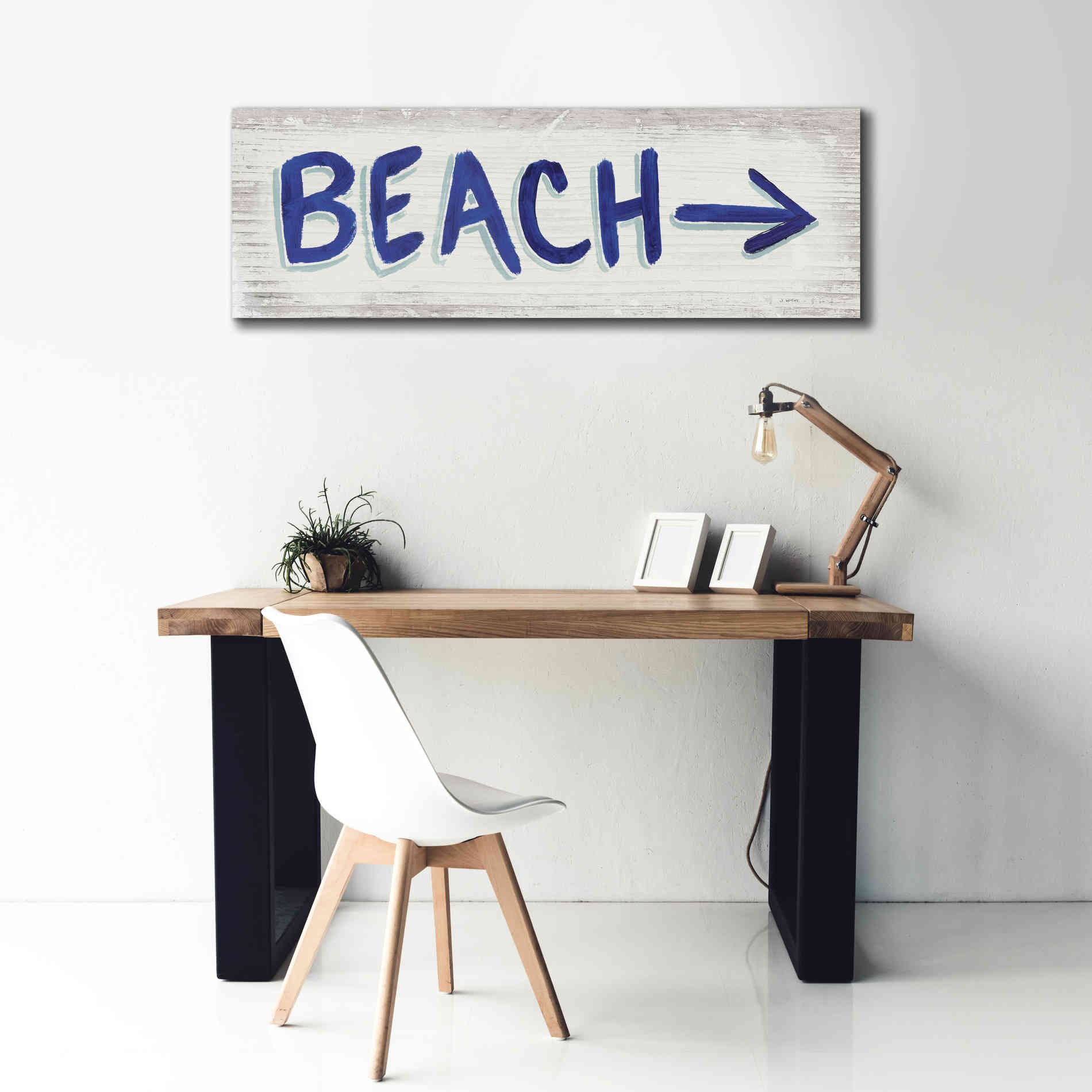 'Beach Time VII' by James Wiens, Canvas Wall Art,60 x 20