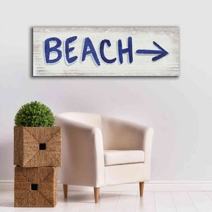 'Beach Time VII' by James Wiens, Canvas Wall Art,60 x 20