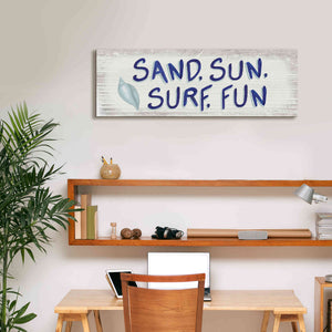 'Beach Time VIII' by James Wiens, Canvas Wall Art,36 x 12