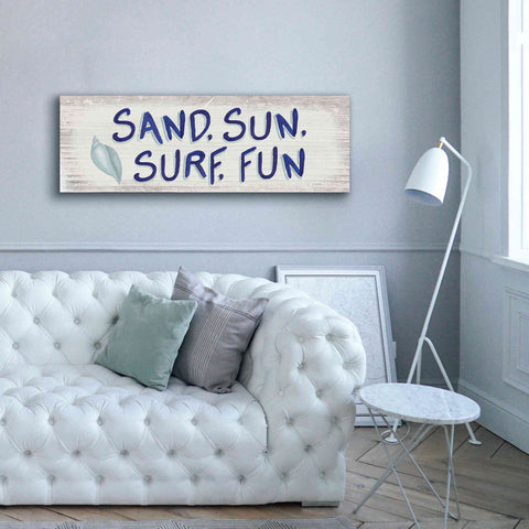 Image of 'Beach Time VIII' by James Wiens, Canvas Wall Art,60 x 20