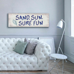 'Beach Time VIII' by James Wiens, Canvas Wall Art,60 x 20