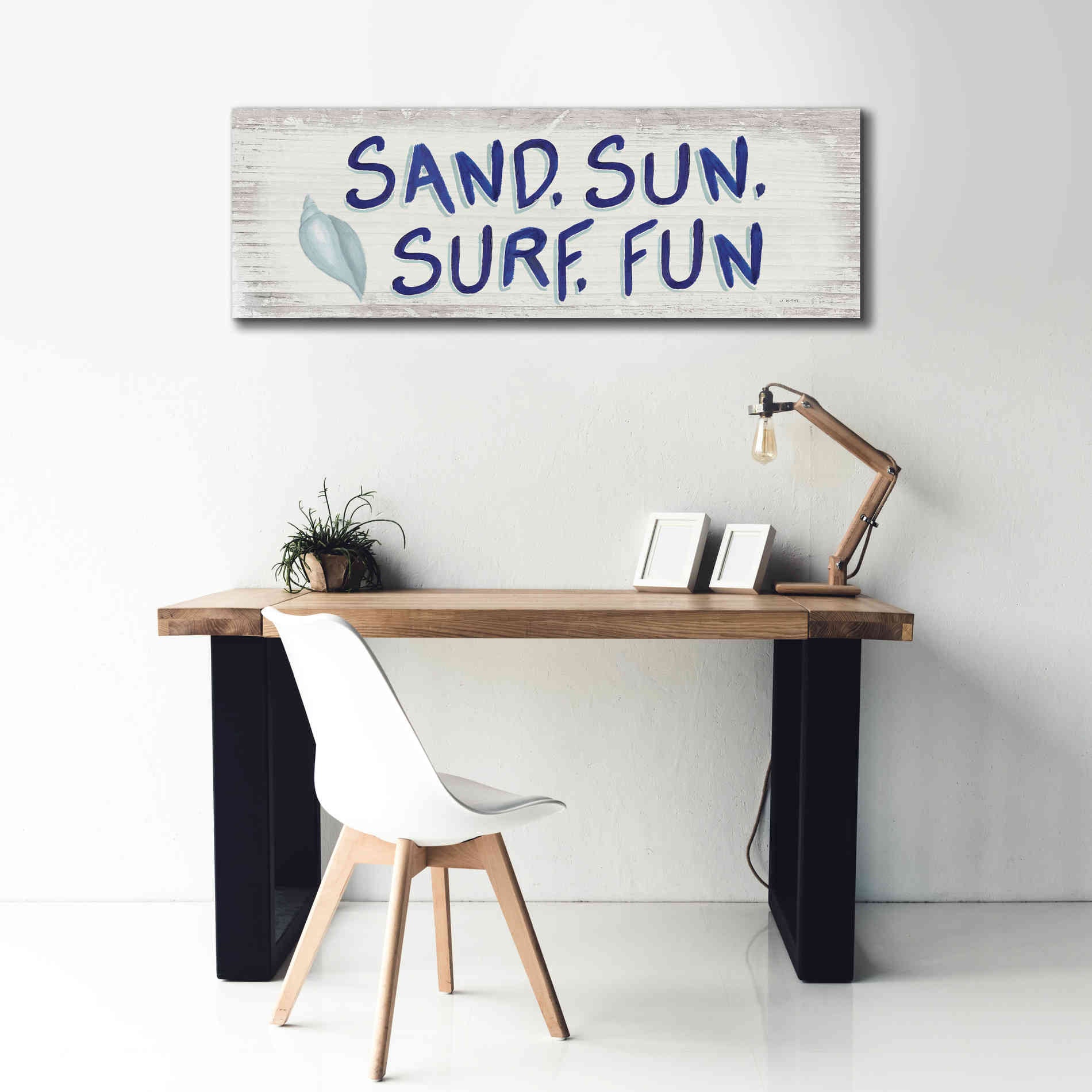 'Beach Time VIII' by James Wiens, Canvas Wall Art,60 x 20