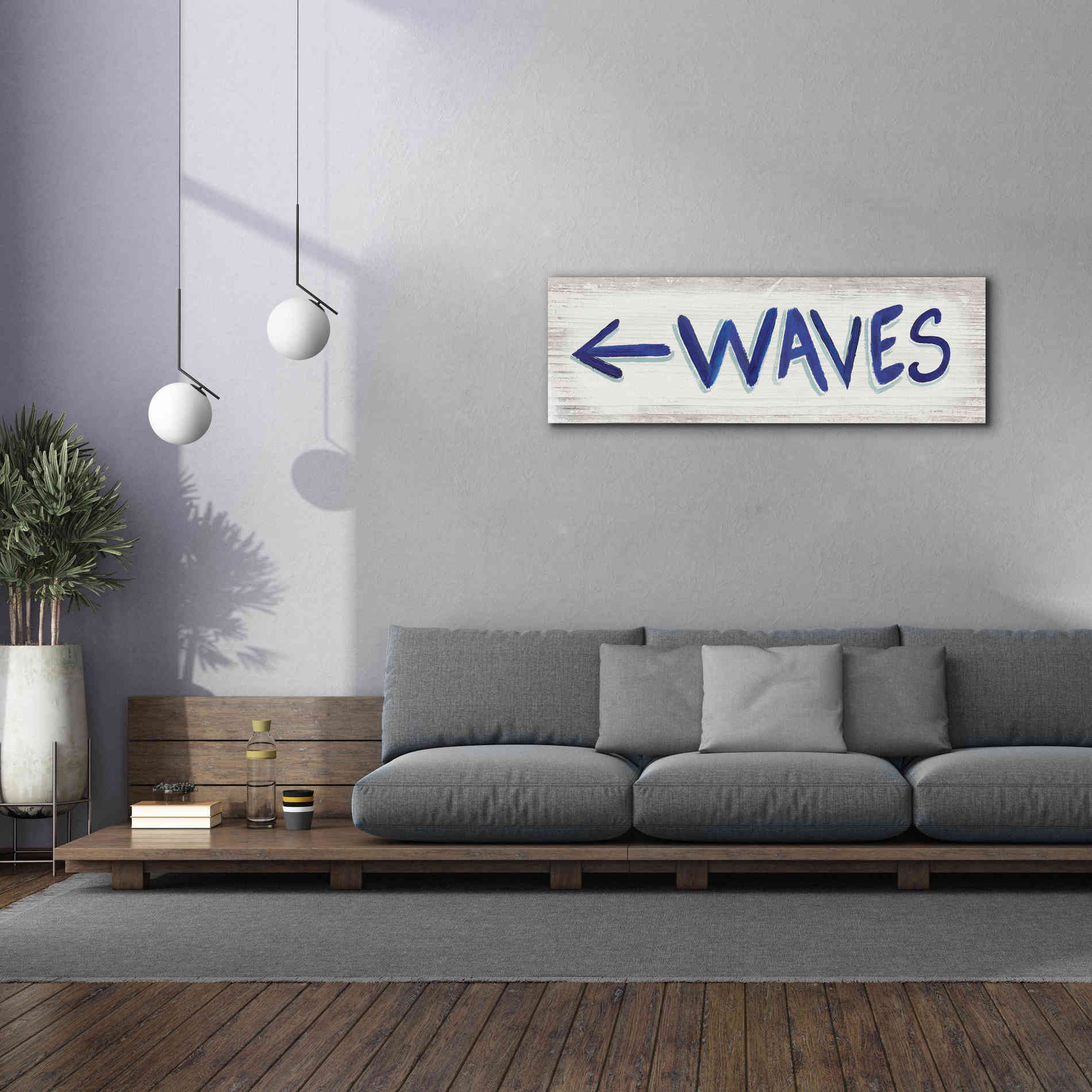 'Beach Time IX' by James Wiens, Canvas Wall Art,60 x 20