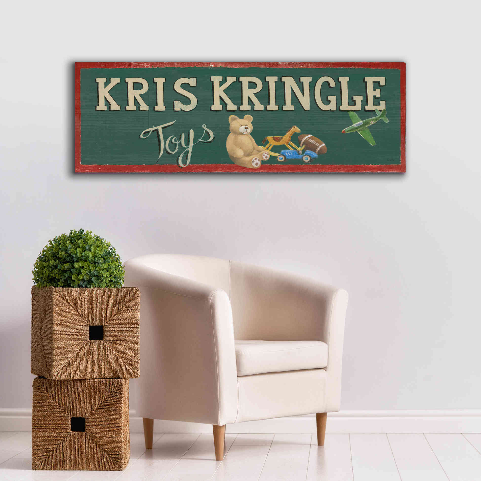 'Holiday Moments VII' by James Wiens, Canvas Wall Art,60 x 20