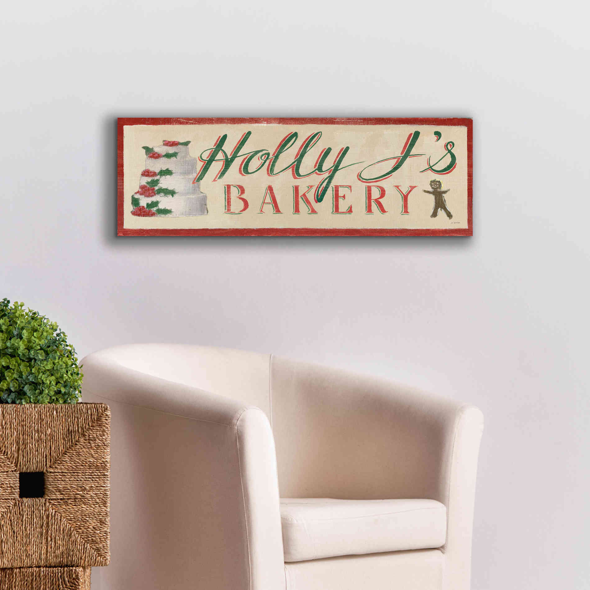 'Holiday Moments IX' by James Wiens, Canvas Wall Art,36 x 12