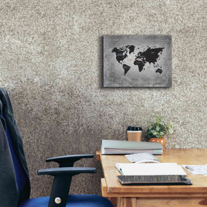 'Riveting World Map' by James Wiens, Canvas Wall Art,16 x 12