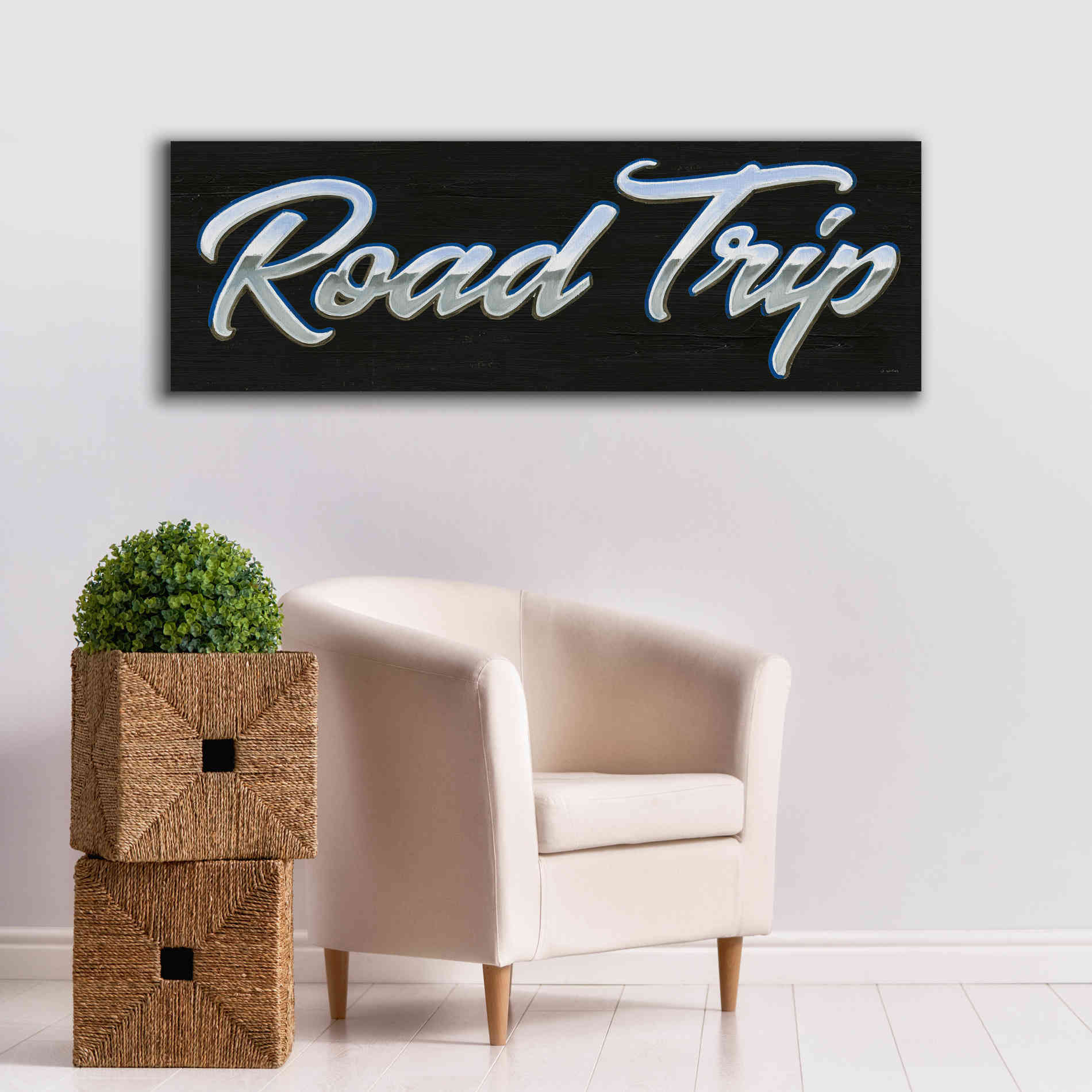 'Lets Roll IV' by James Wiens, Canvas Wall Art,60 x 20