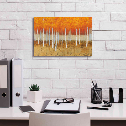 Image of 'Autumn Birches' by James Wiens, Canvas Wall Art,18 x 12