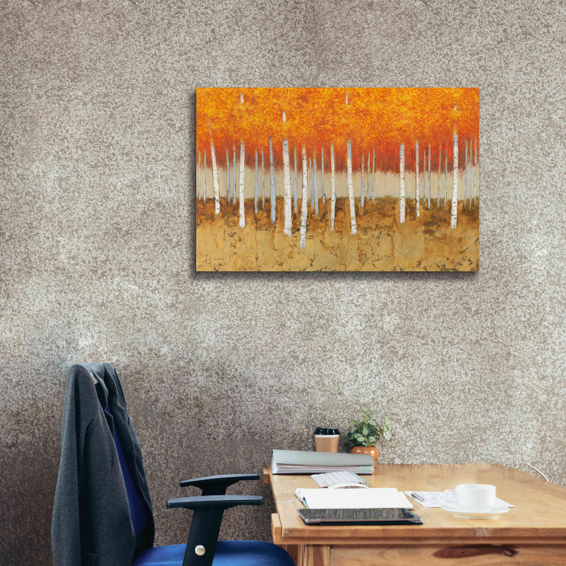 'Autumn Birches' by James Wiens, Canvas Wall Art,40 x 26
