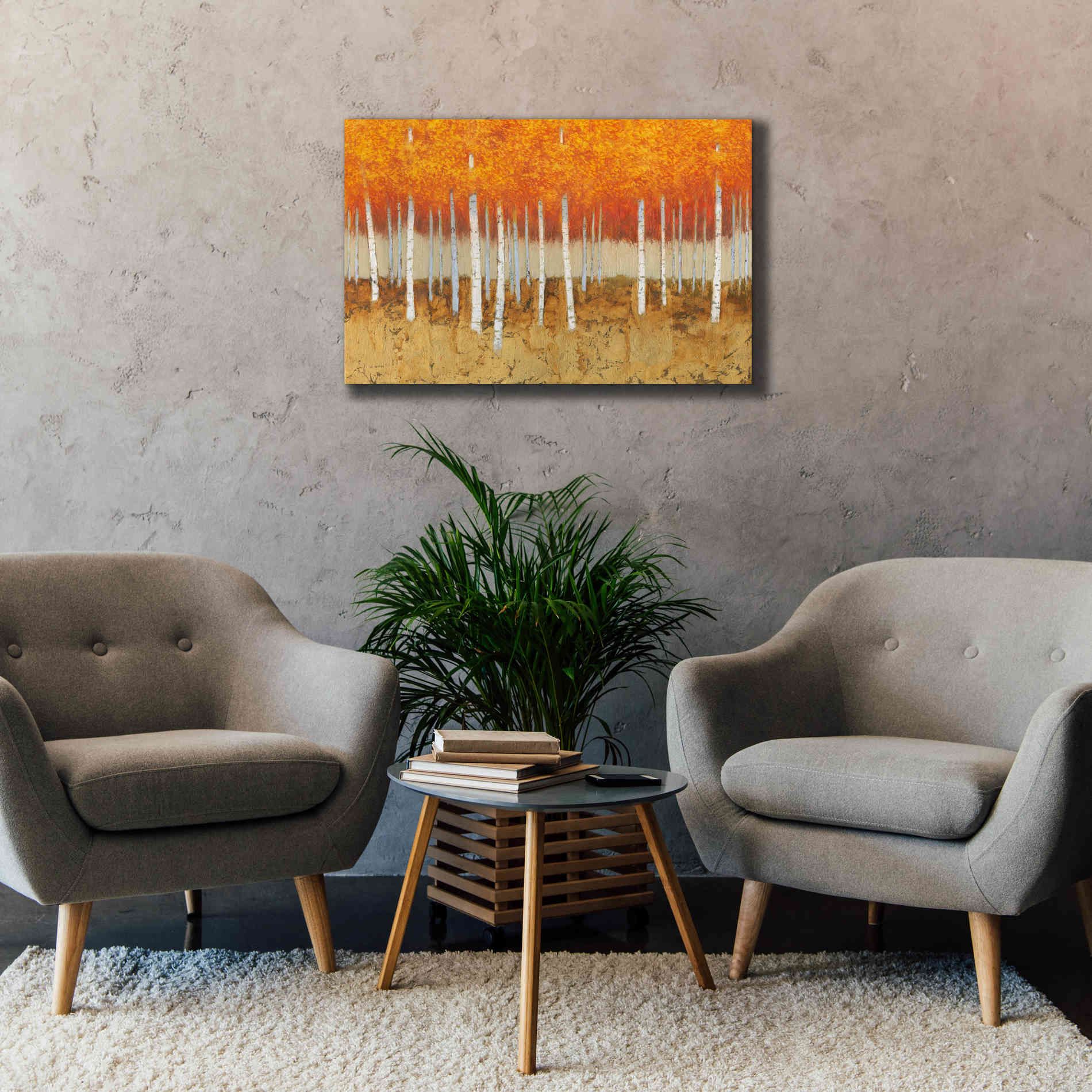 'Autumn Birches' by James Wiens, Canvas Wall Art,40 x 26
