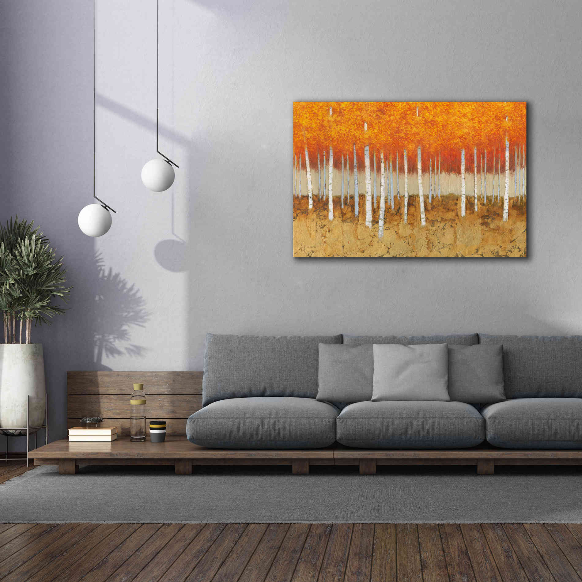 'Autumn Birches' by James Wiens, Canvas Wall Art,60 x 40