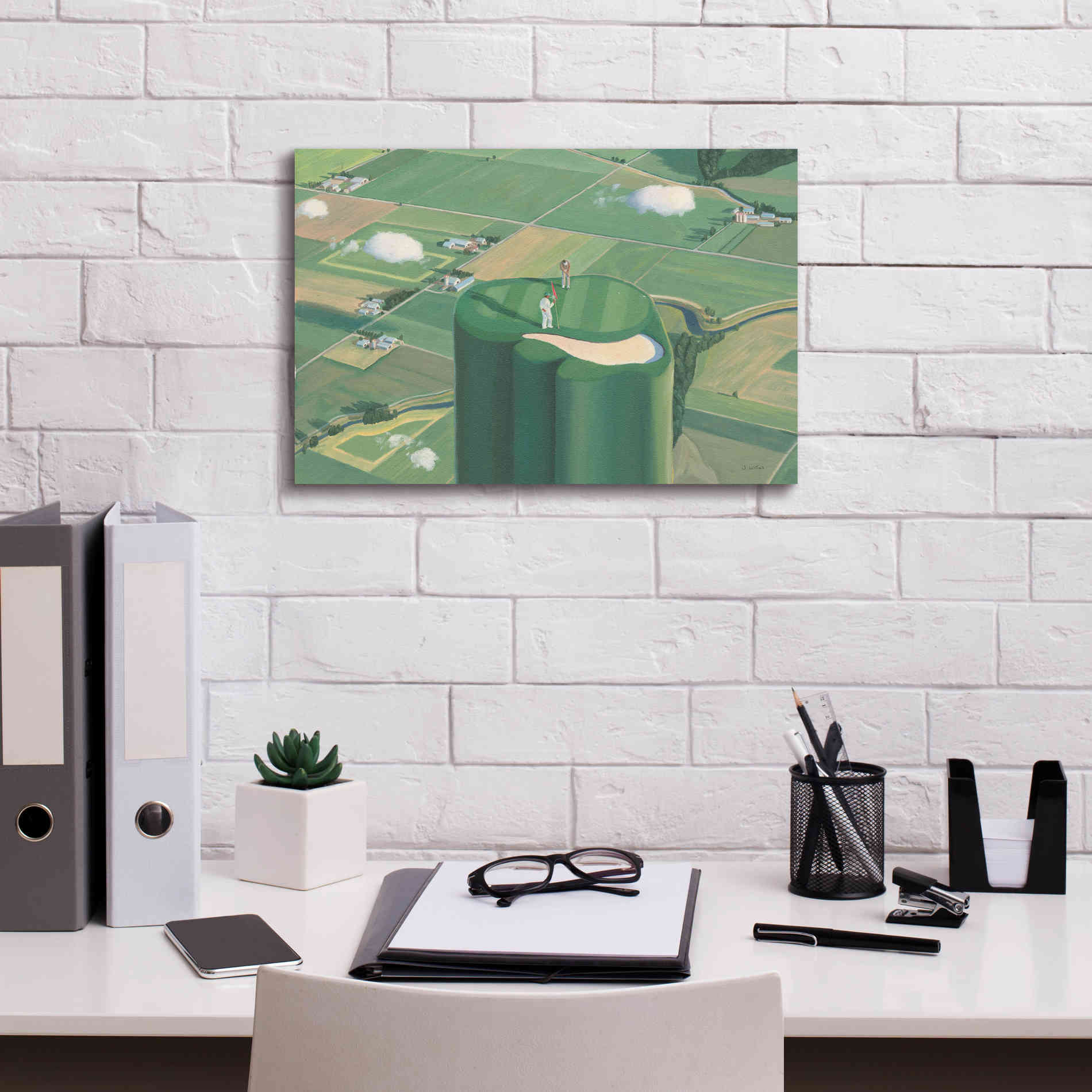 'Tee it Up' by James Wiens, Canvas Wall Art,18 x 12