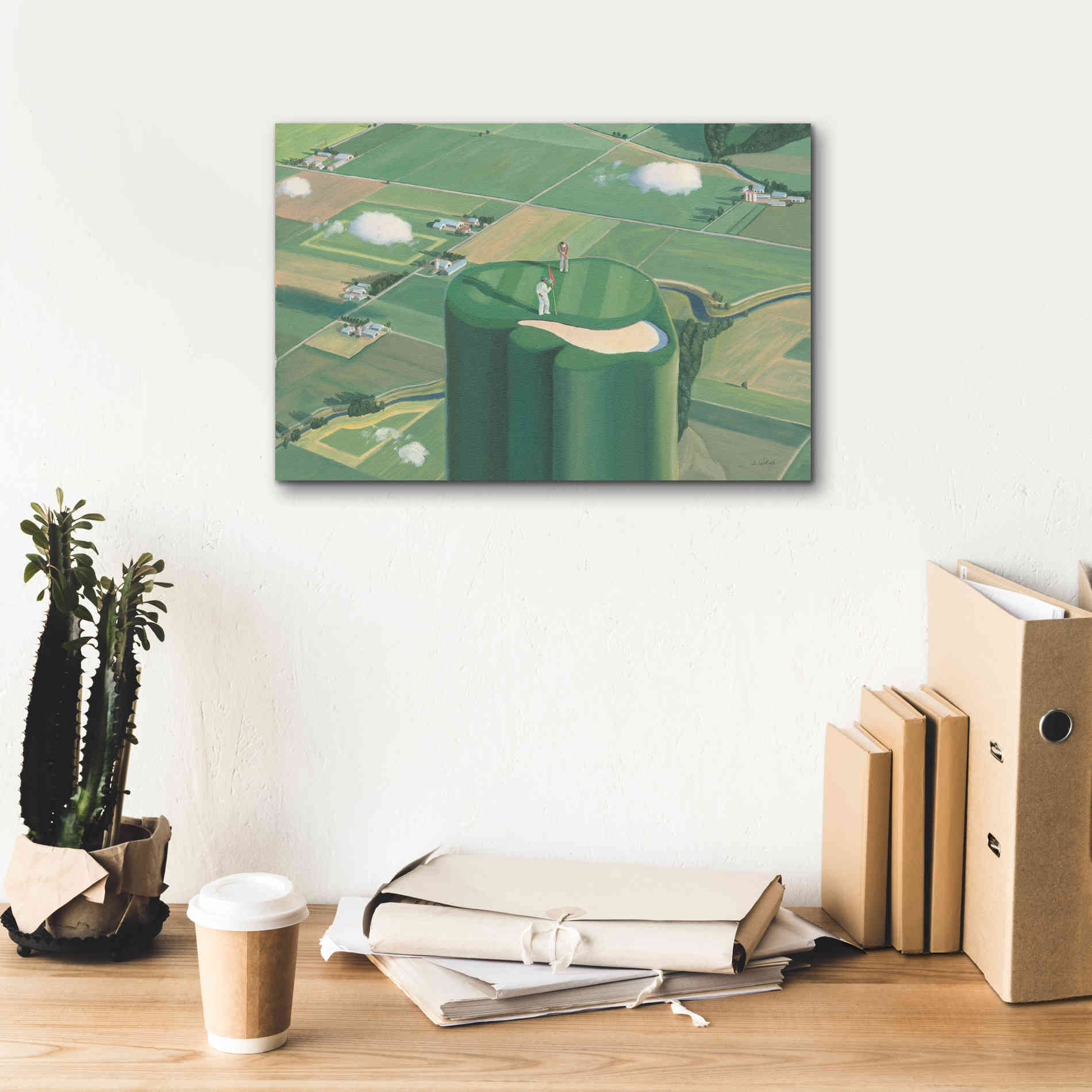 'Tee it Up' by James Wiens, Canvas Wall Art,18 x 12