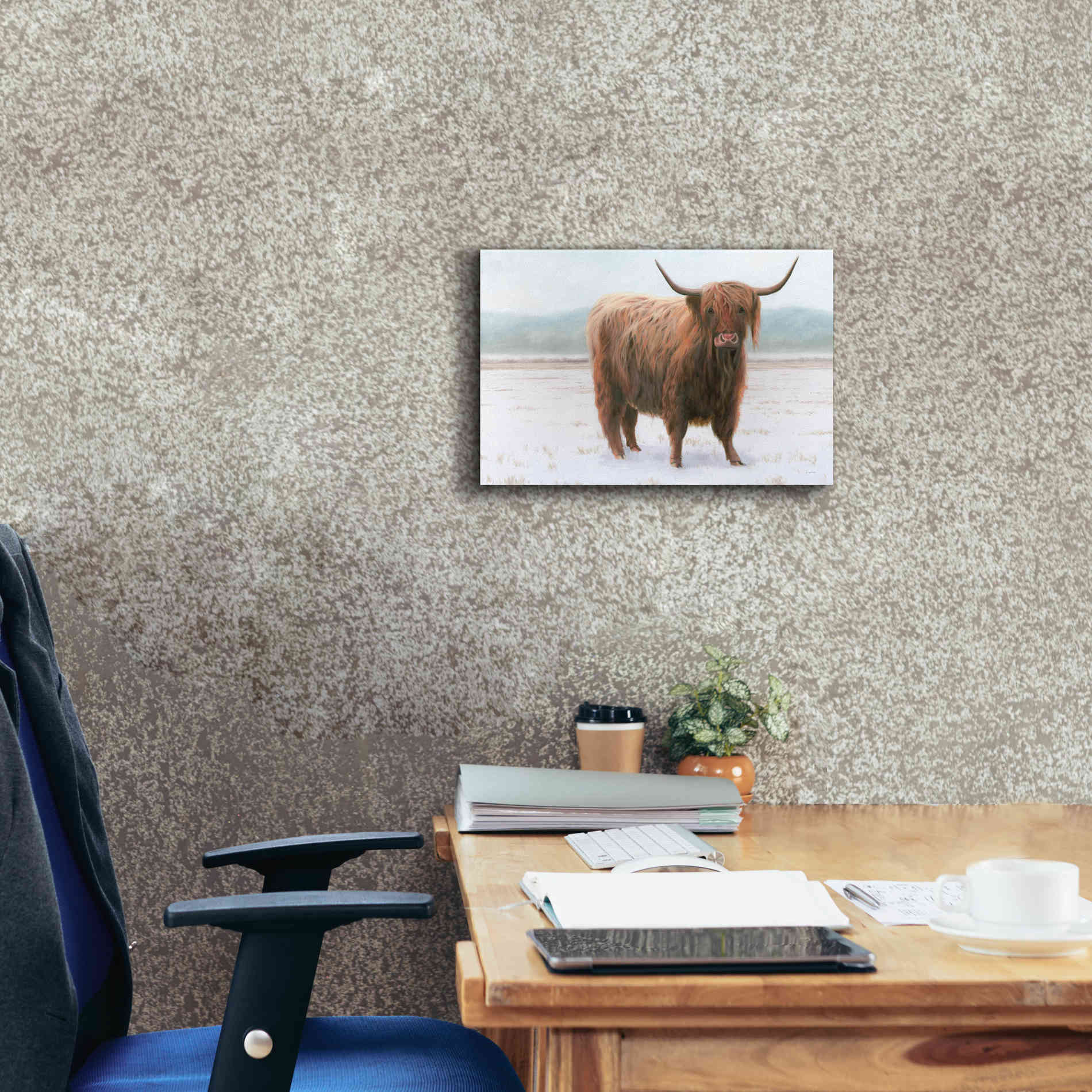 'King of the Highland Fields' by James Wiens, Canvas Wall Art,18 x 12