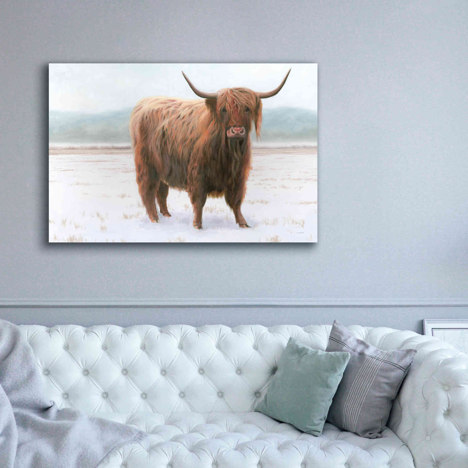 'King of the Highland Fields' by James Wiens, Canvas Wall Art,60 x 40