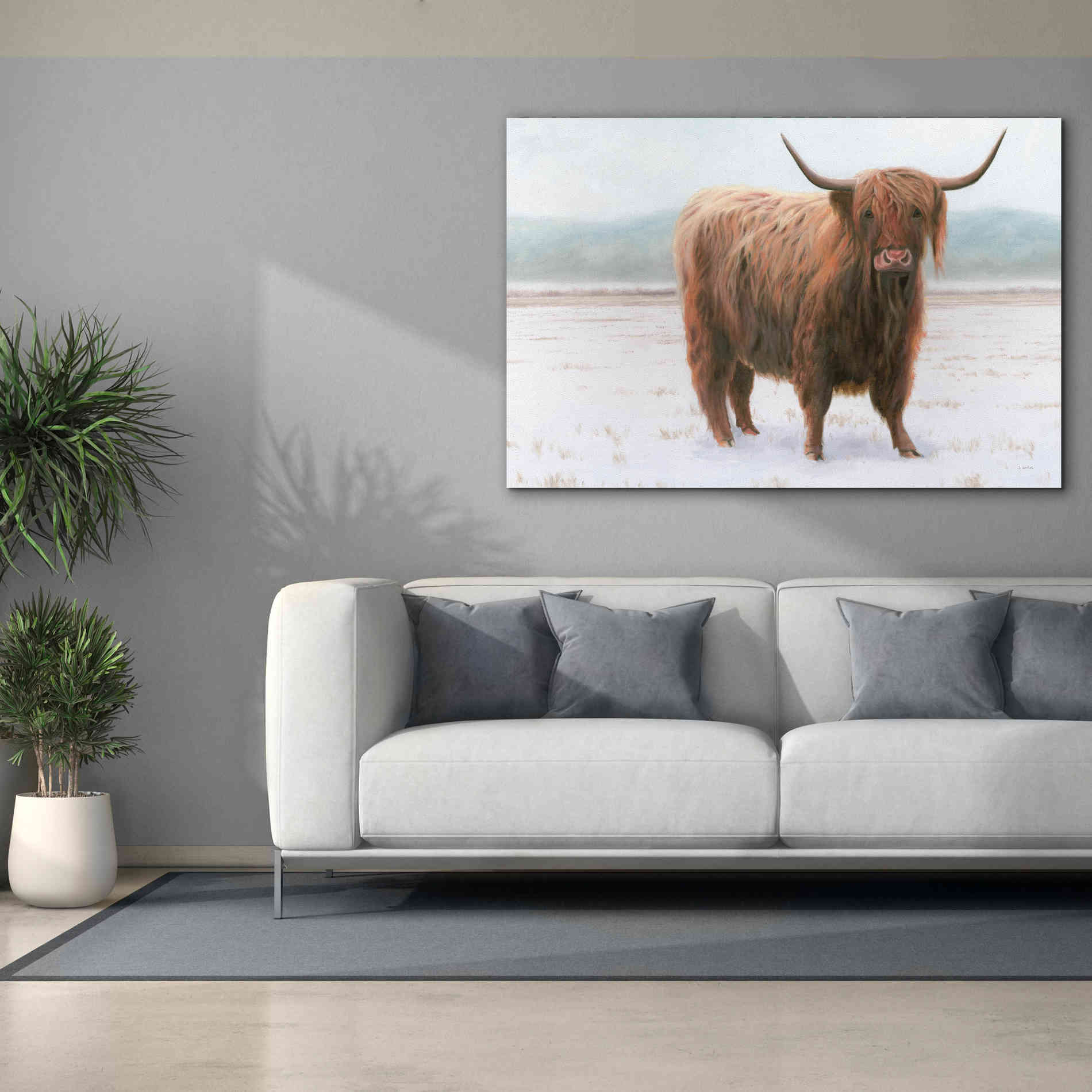 'King of the Highland Fields' by James Wiens, Canvas Wall Art,60 x 40