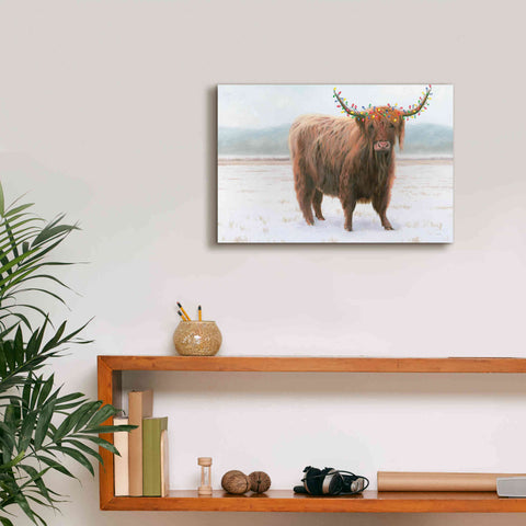 Image of 'King of the Highland Fields Lights' by James Wiens, Canvas Wall Art,18 x 12