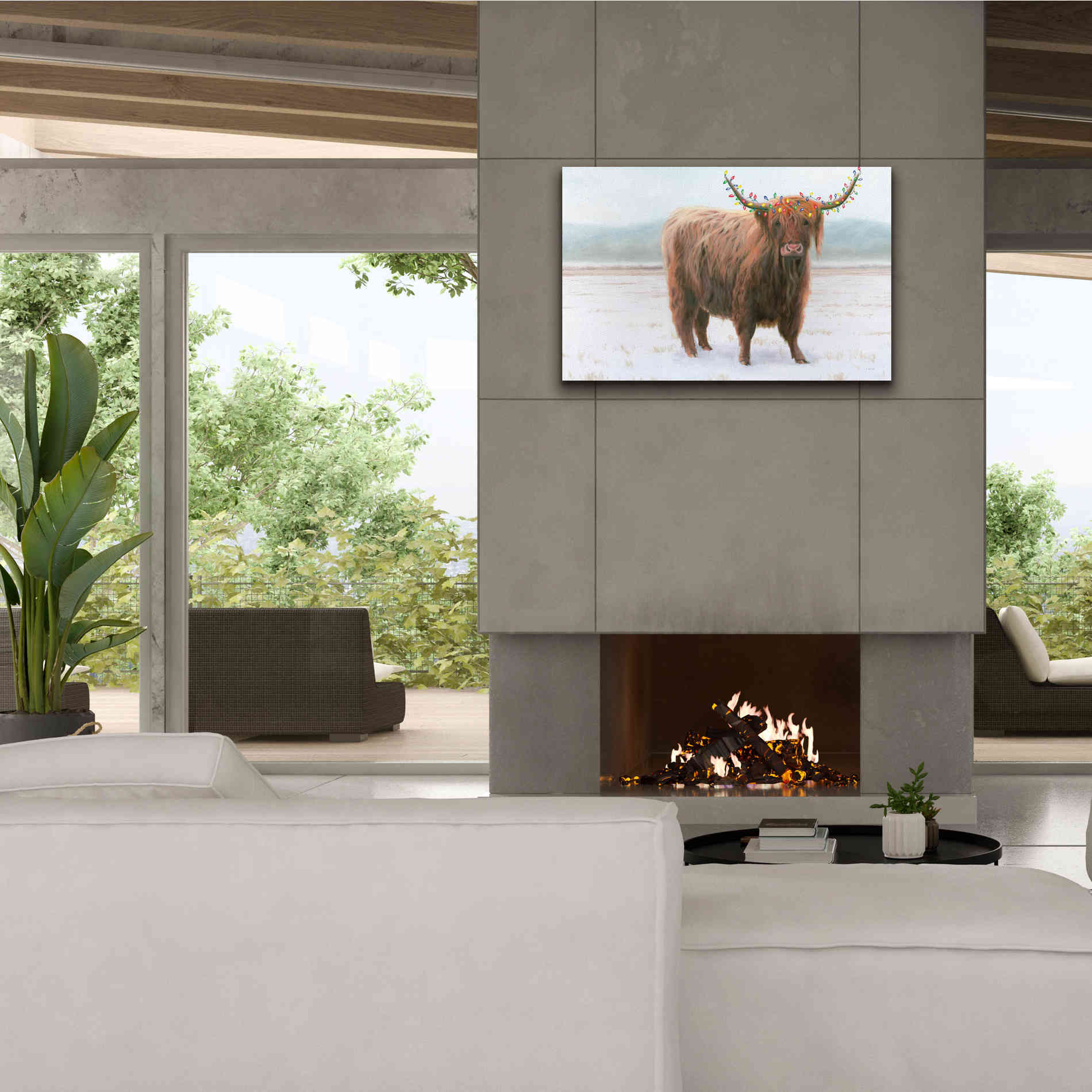 'King of the Highland Fields Lights' by James Wiens, Canvas Wall Art,40 x 26