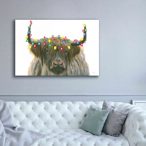 Image of 'Holiday Highlander' by James Wiens, Canvas Wall Art,60 x 40