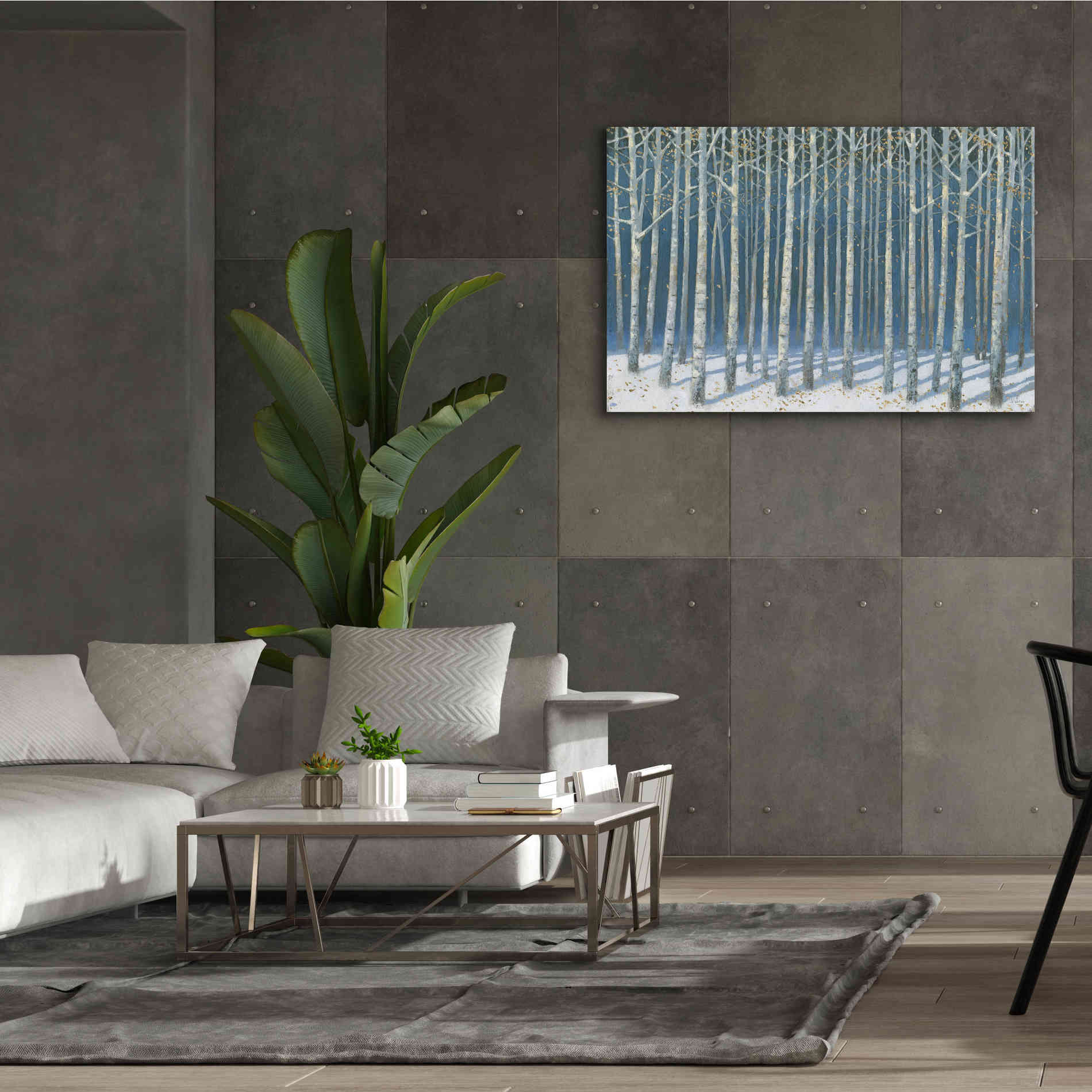 'Shimmering Birches' by James Wiens, Canvas Wall Art,60 x 40