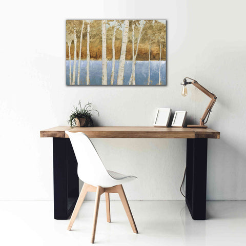 Image of 'Lakeside Birches' by James Wiens, Canvas Wall Art,40 x 26