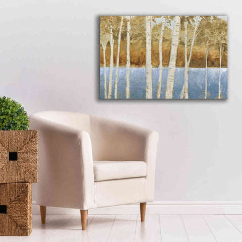 Image of 'Lakeside Birches' by James Wiens, Canvas Wall Art,40 x 26