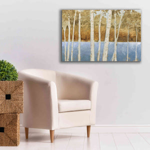 'Lakeside Birches' by James Wiens, Canvas Wall Art,40 x 26