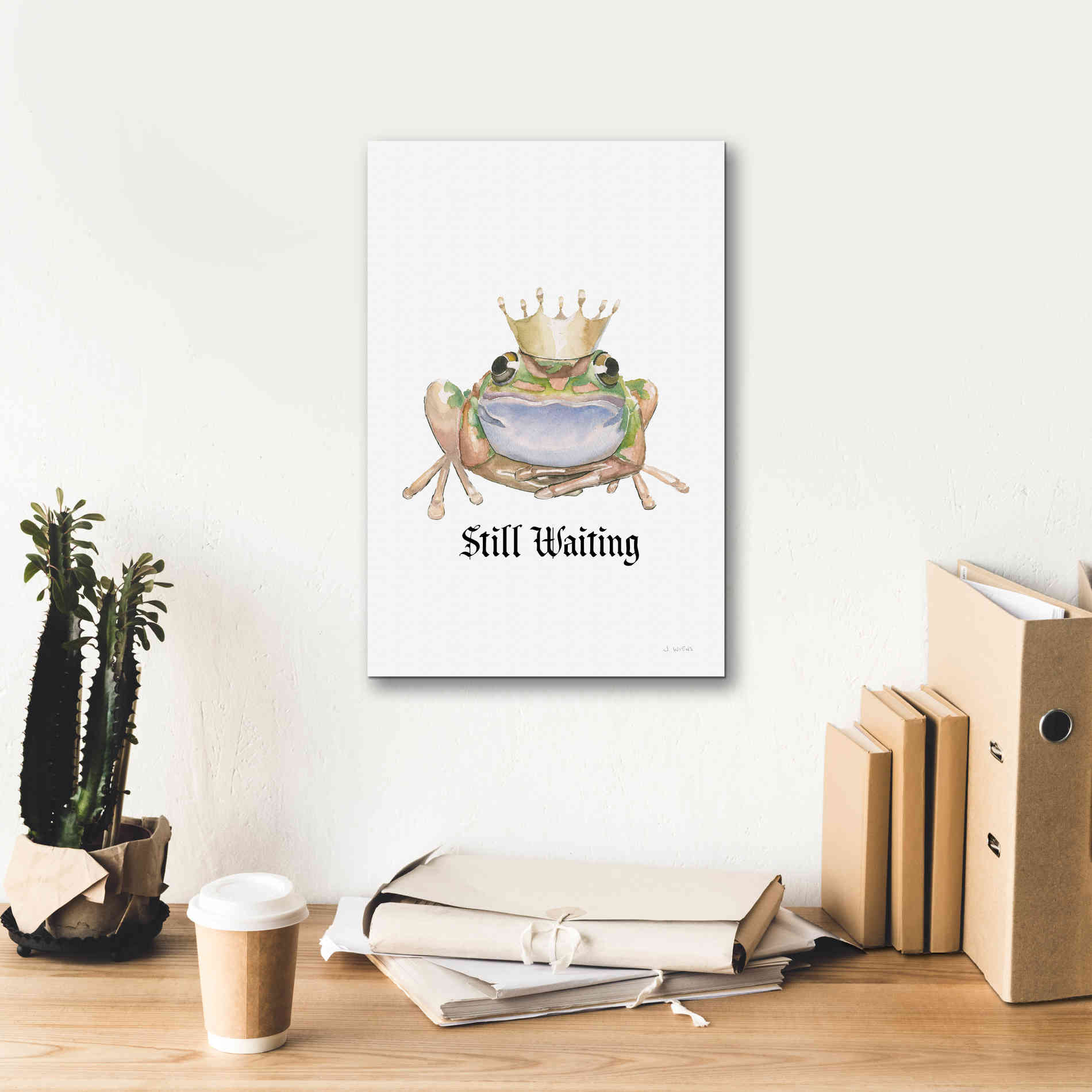 'Still Waiting' by James Wiens, Canvas Wall Art,12 x 18