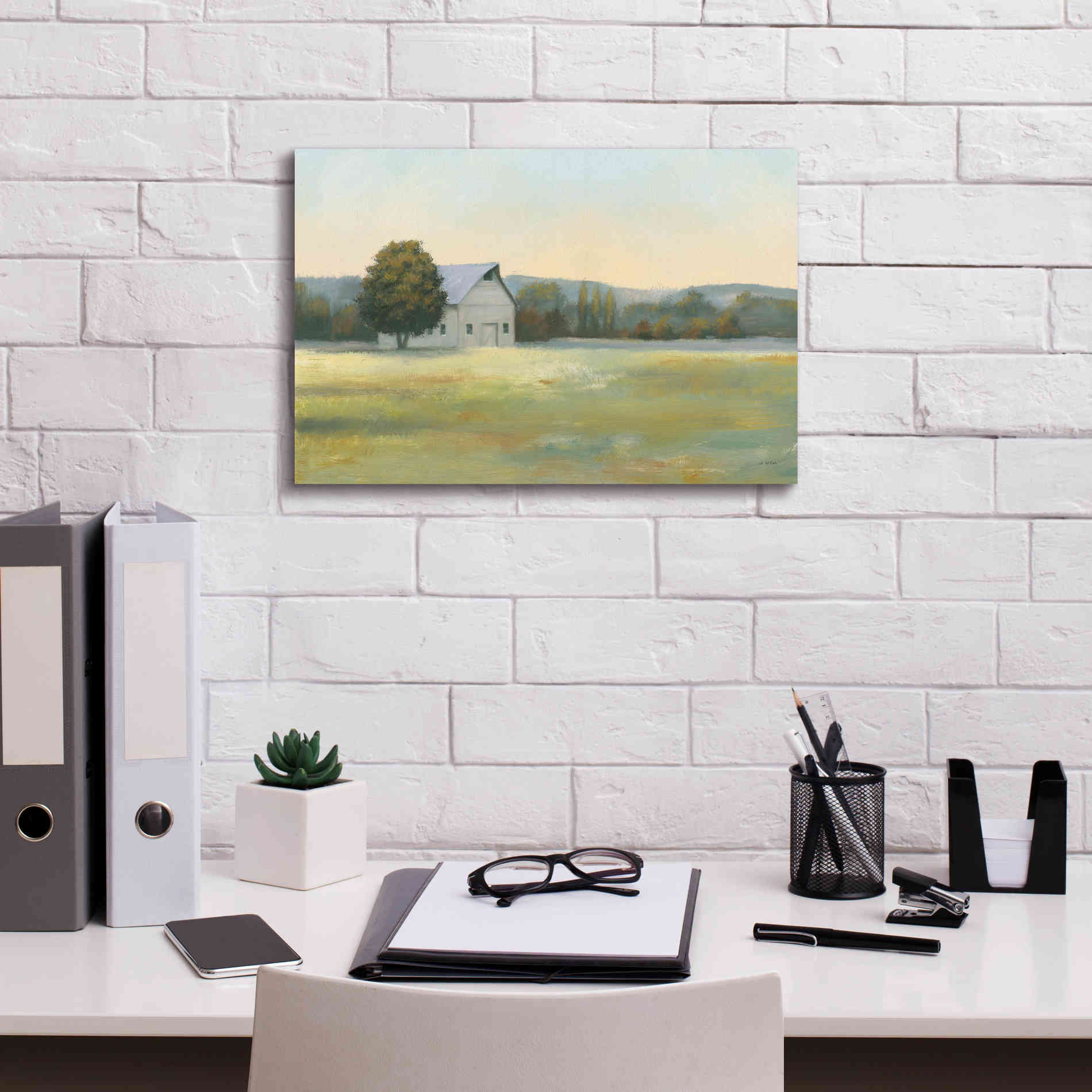 'Morning Meadows II' by James Wiens, Canvas Wall Art,18 x 12