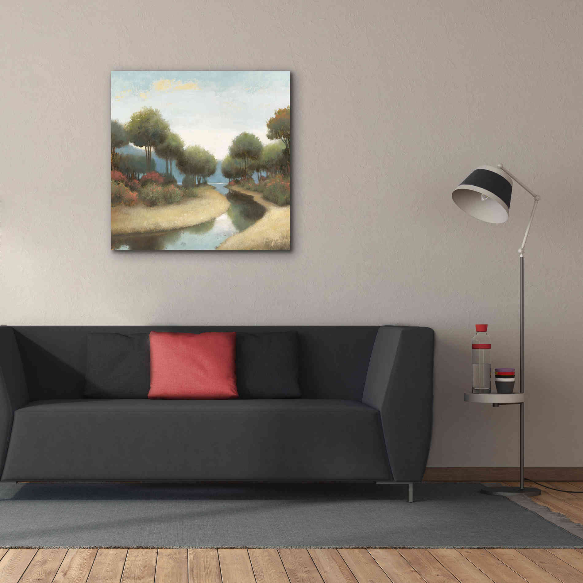 'By the Waterways I' by James Wiens, Canvas Wall Art,37 x 37