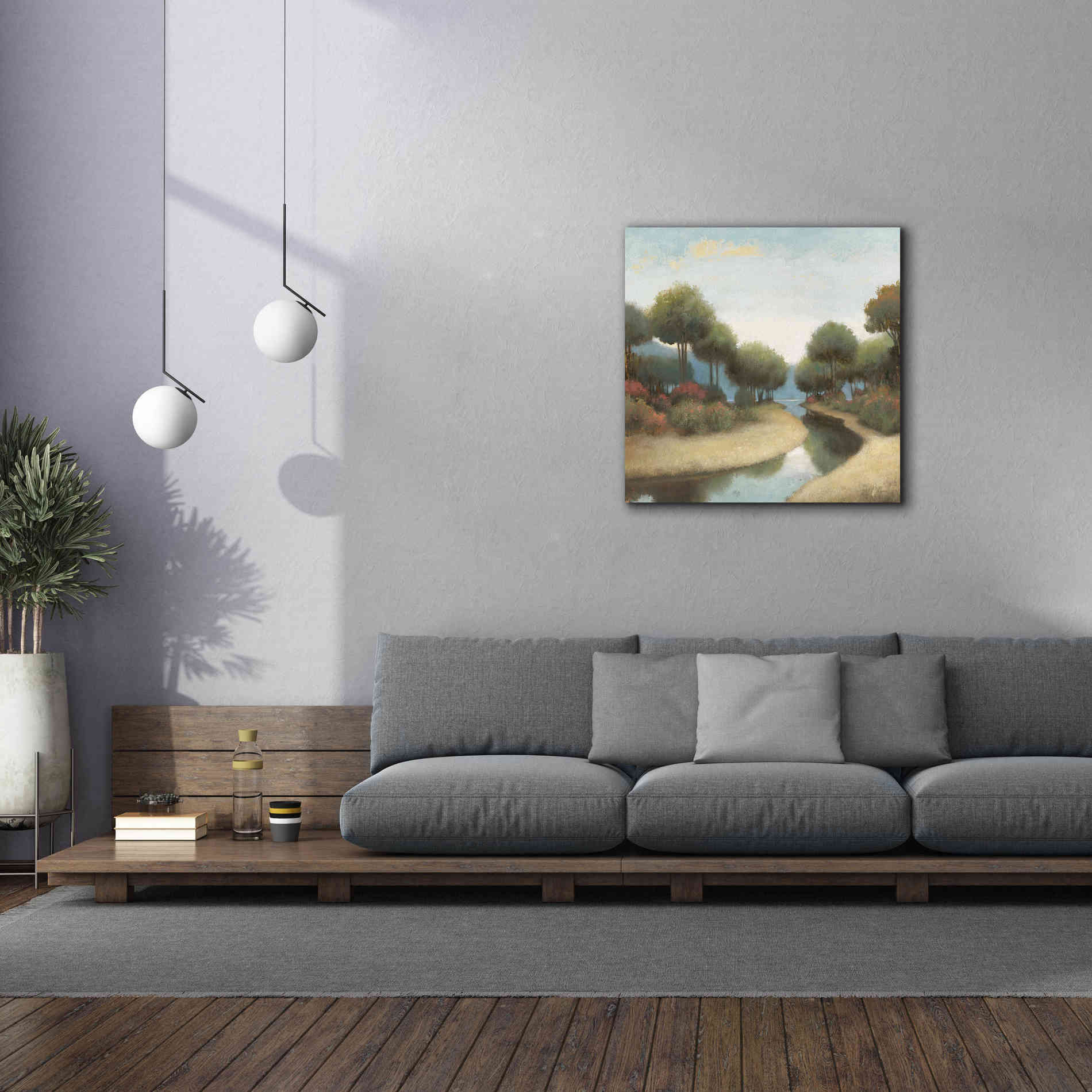 'By the Waterways I' by James Wiens, Canvas Wall Art,37 x 37