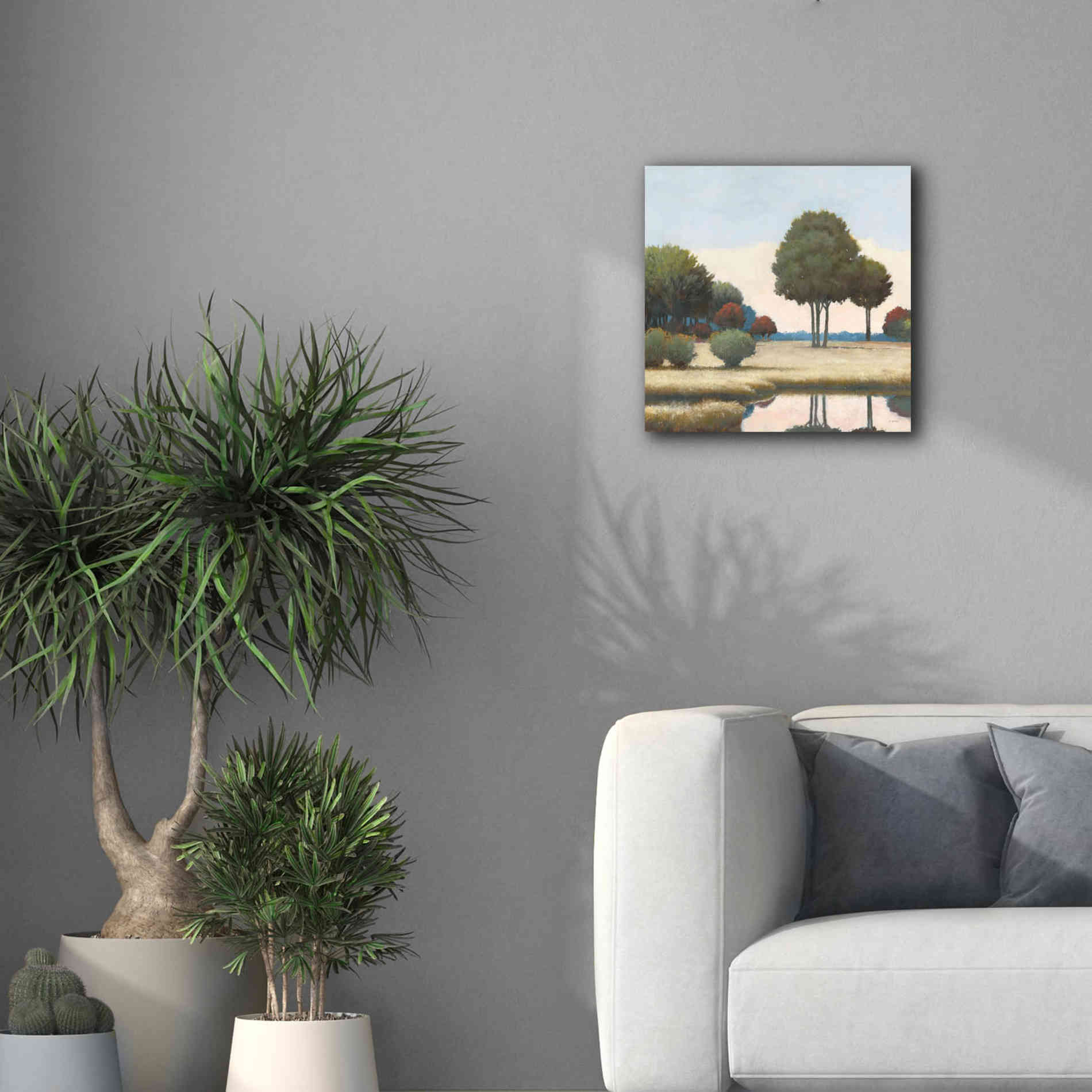 'By the Waterways II' by James Wiens, Canvas Wall Art,18 x 18