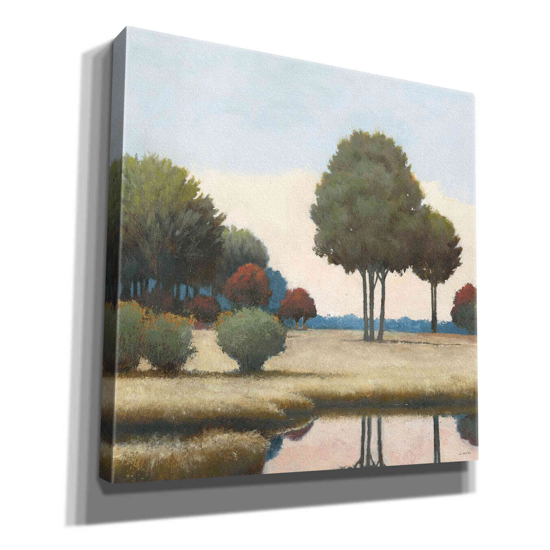 'By the Waterways II' by James Wiens, Canvas Wall Art,12x12x1.1x0,18x18x1.1x0,26x26x1.74x0,37x37x1.74x0