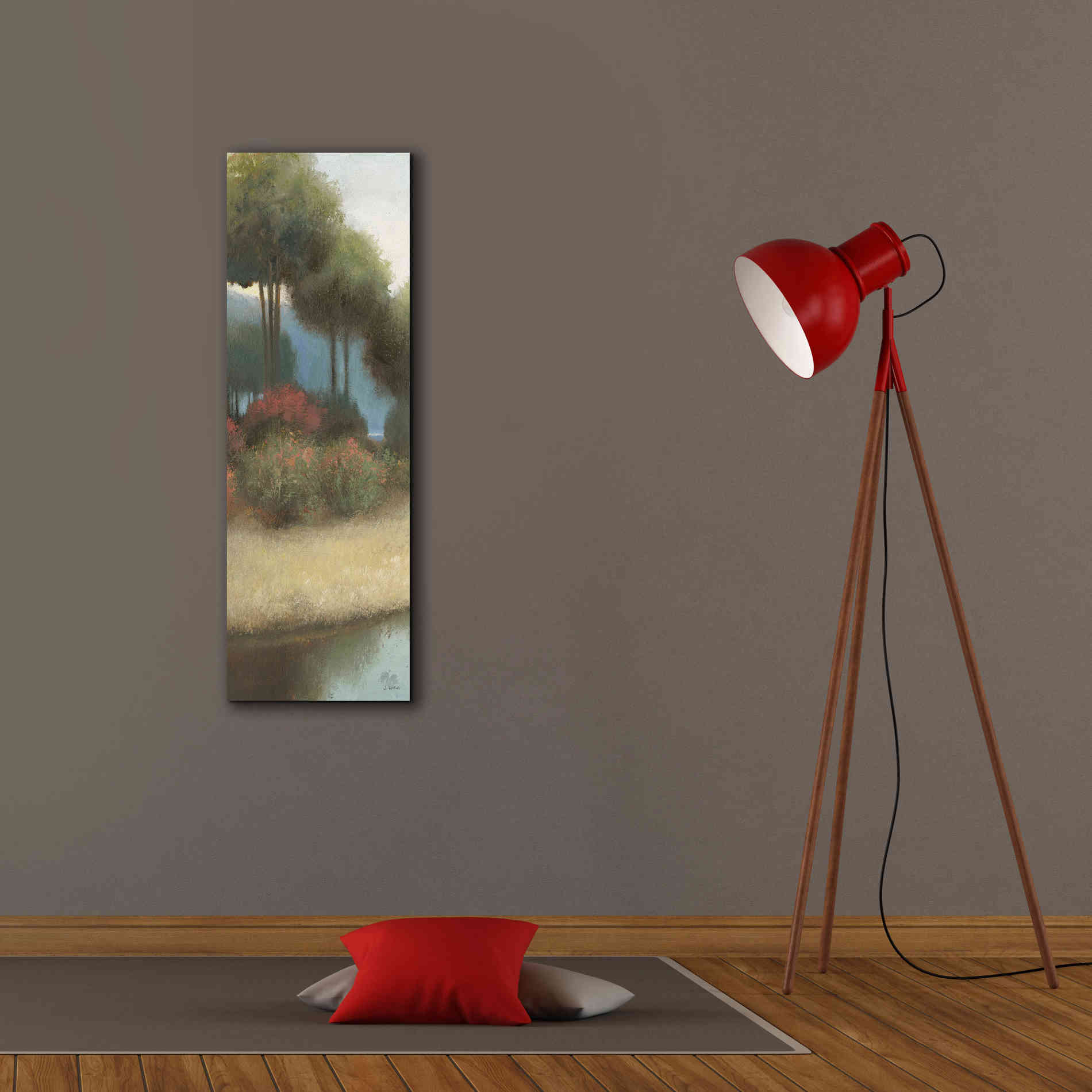 'By the Waterways Portrait I' by James Wiens, Canvas Wall Art,12 x 36