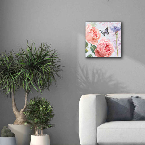 Image of 'Boho Bouquet II Blue' by James Wiens, Canvas Wall Art,18 x 18