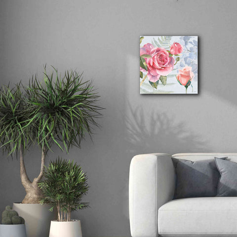 Image of 'Boho Bouquet V Blue' by James Wiens, Canvas Wall Art,18 x 18