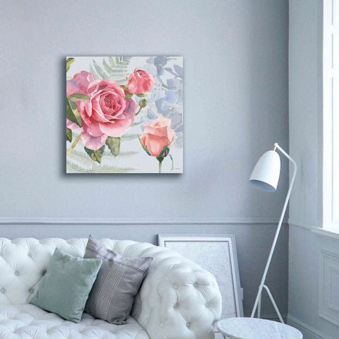 Image of 'Boho Bouquet V Blue' by James Wiens, Canvas Wall Art,37 x 37