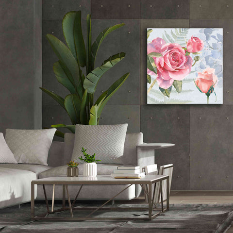 Image of 'Boho Bouquet V Blue' by James Wiens, Canvas Wall Art,37 x 37