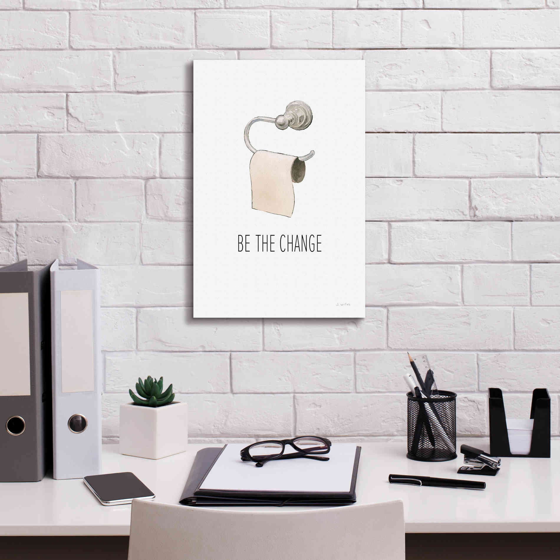 'Be The Change' by James Wiens, Canvas Wall Art,12 x 18