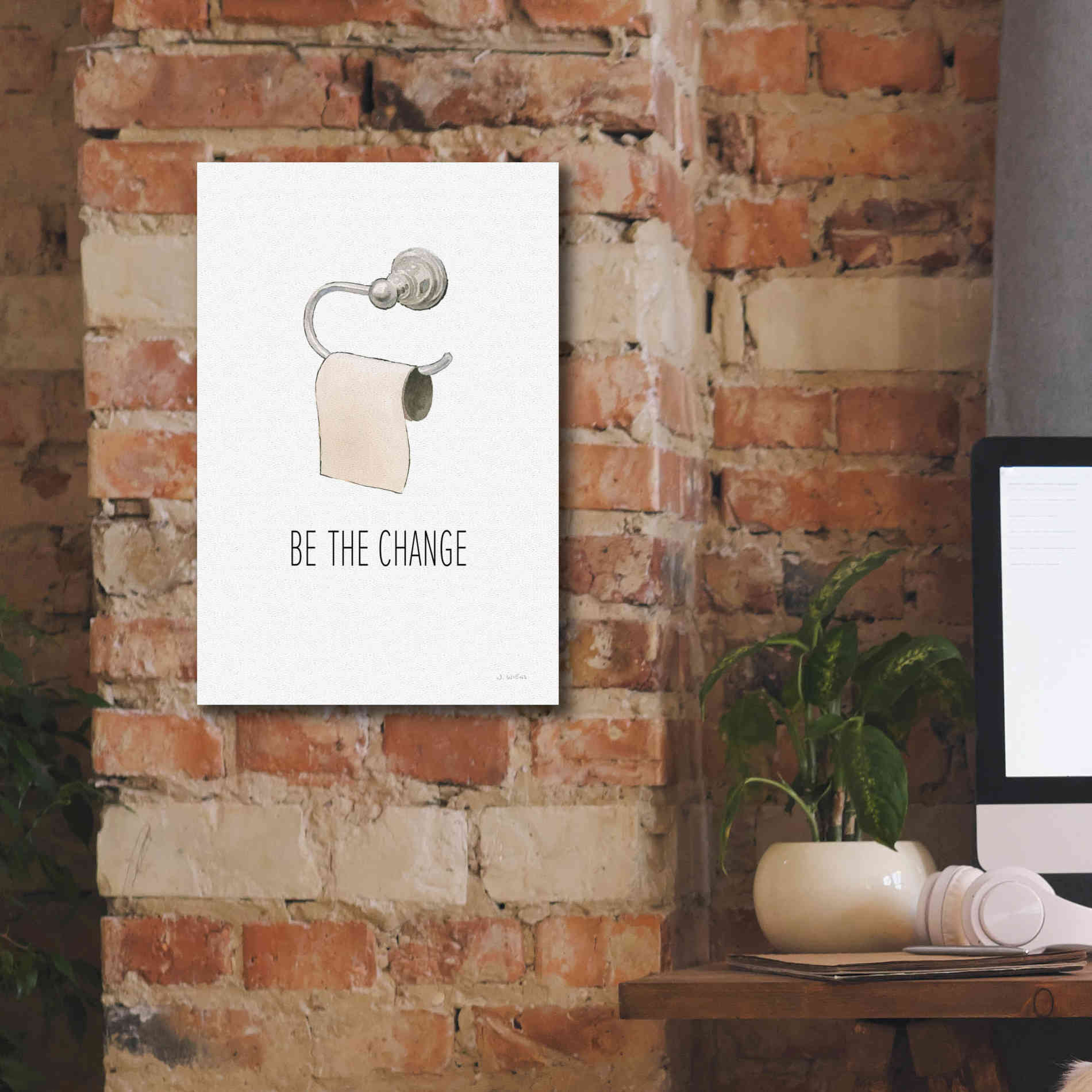 'Be The Change' by James Wiens, Canvas Wall Art,12 x 18