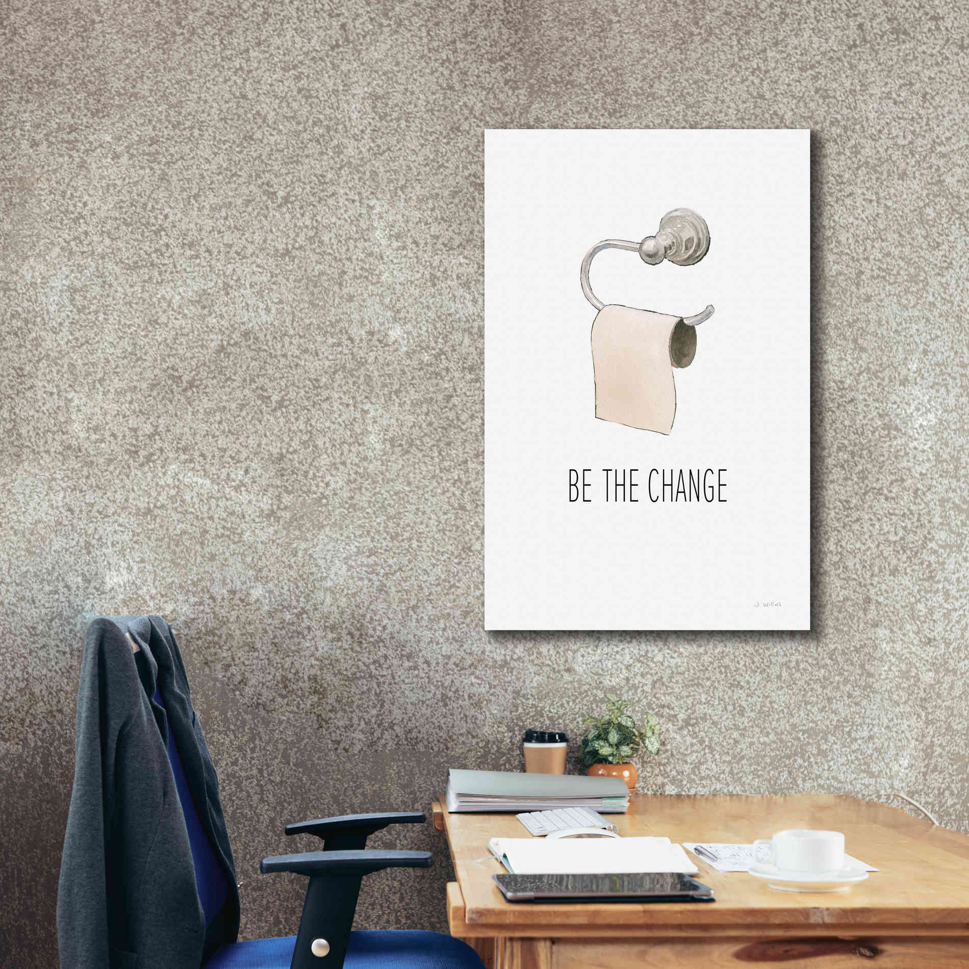 'Be The Change' by James Wiens, Canvas Wall Art,26 x 40